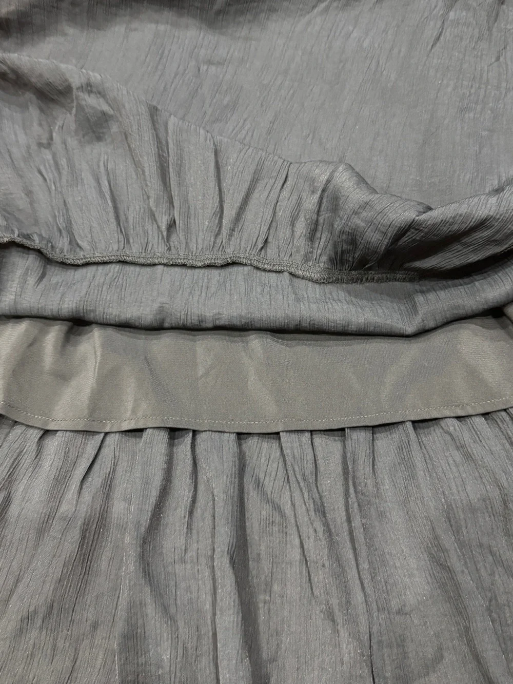 Abercrombie & Fitch Black Ruffled Strap Maxi Dress
